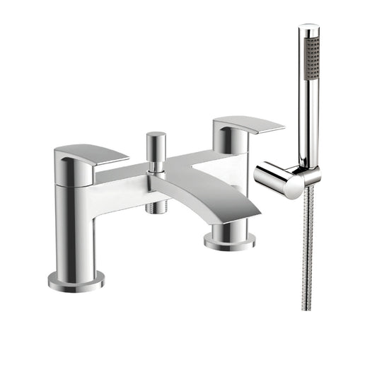 Belini Bath Shower Mixer Tap with Shower Kit and Wall bracket