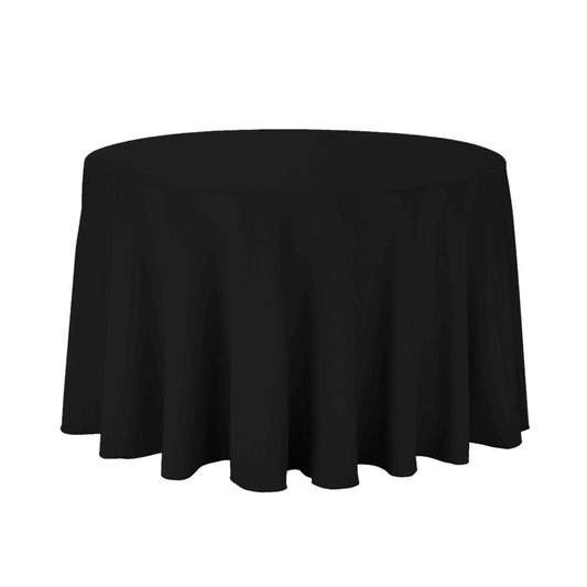 Sienna Black Round Luxury Table Linen Cloth