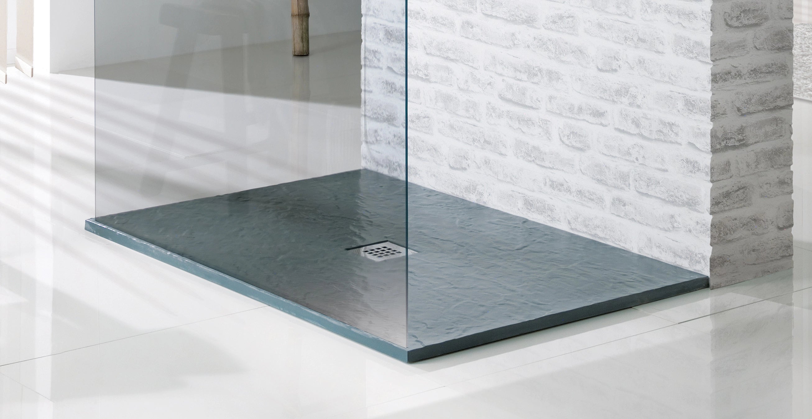 Glacial Slate Affect Ultra Slim Shower Tray