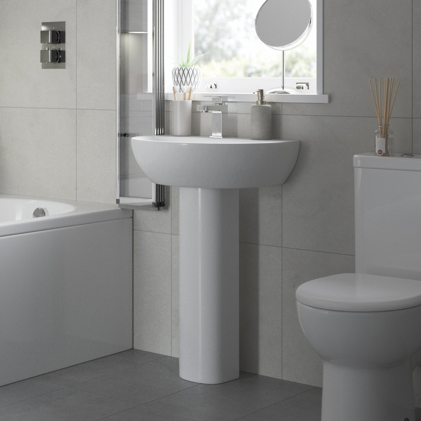 Laurino Full Pedestal Basin