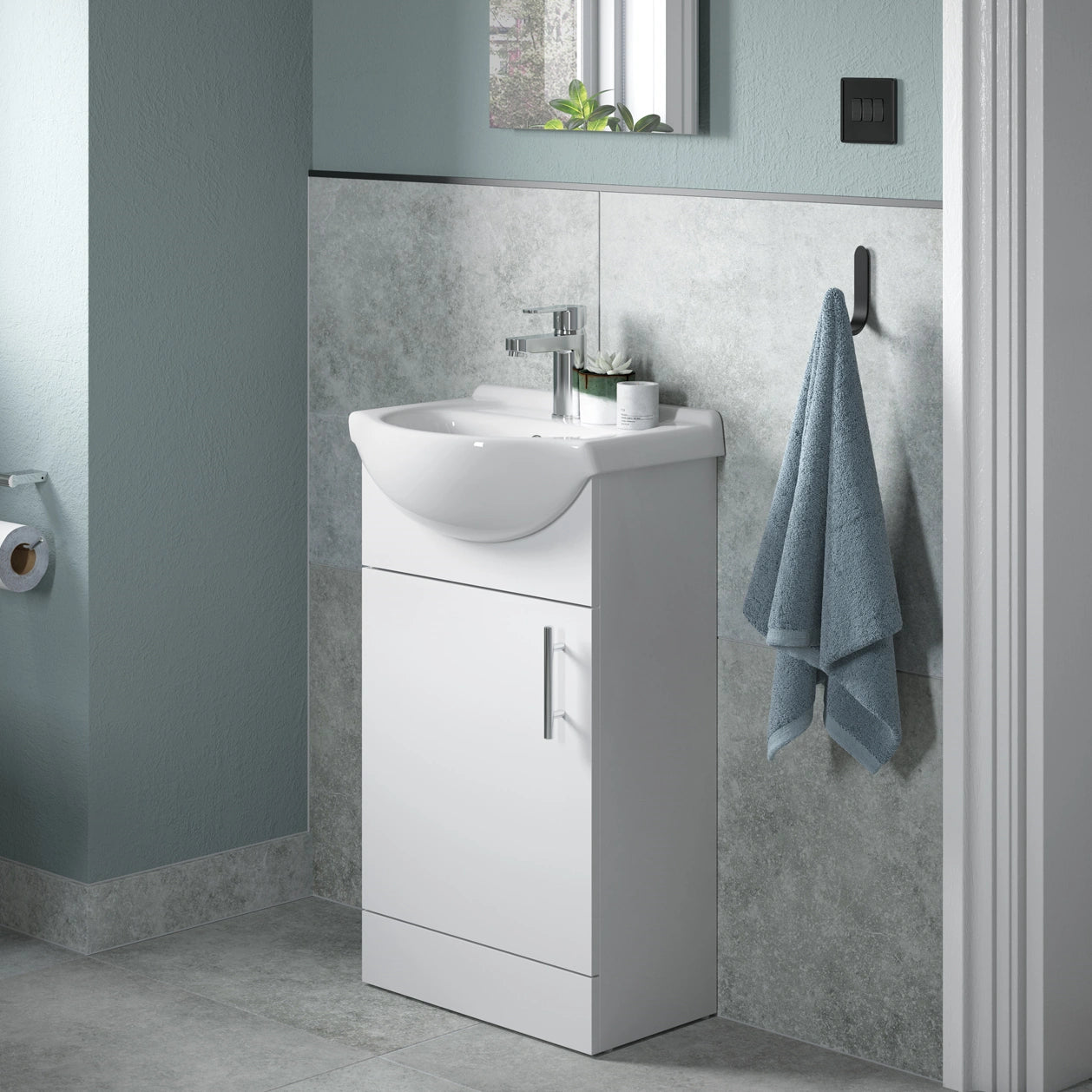 Sinda Floor Standing Basin Sink Vanity Unit