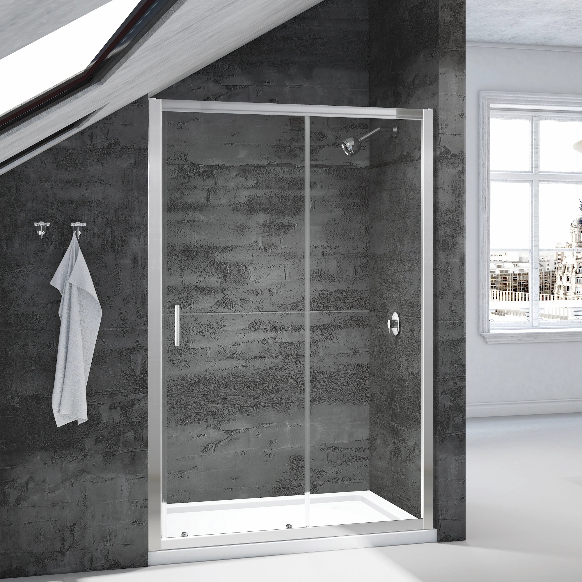 Merlyn Vivid Boost Loft Sliding Shower Door Enclosure 1200mm