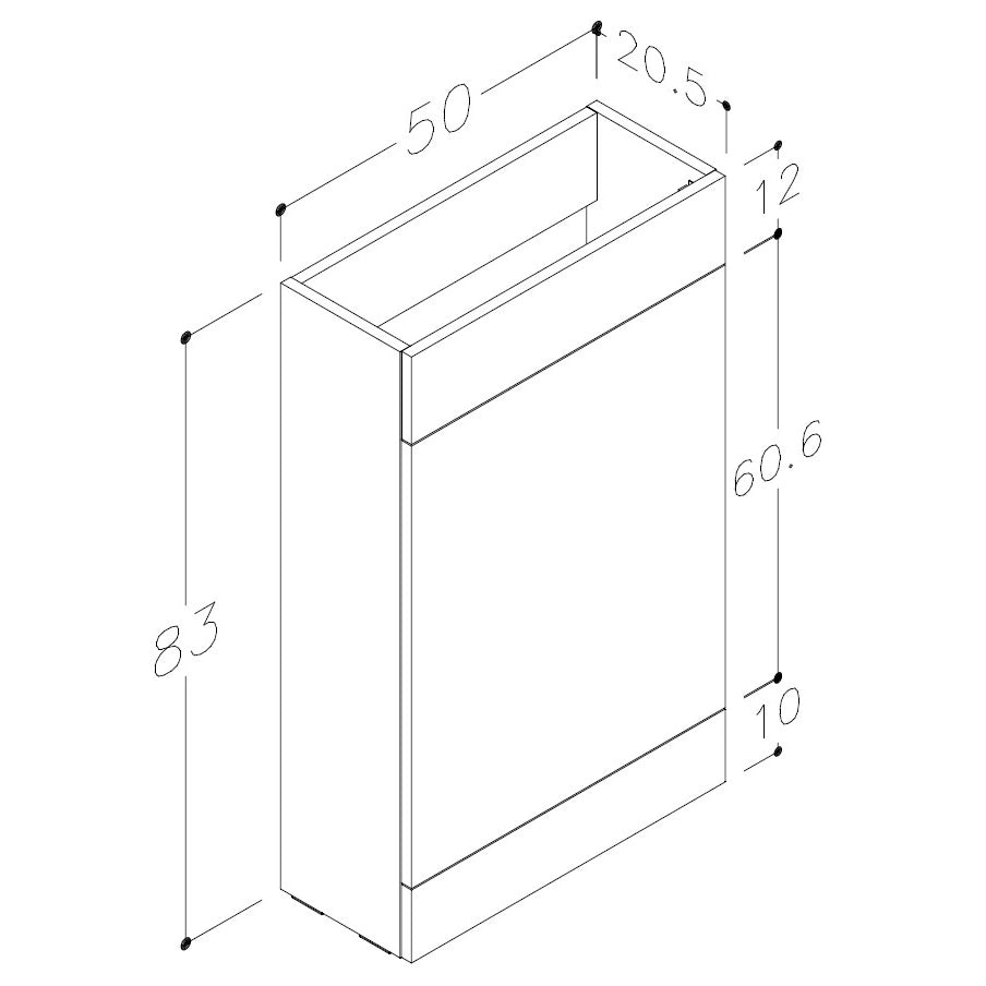 Ginosa Floor Standing Basin Vanity WC Unit and Back to Wall Toilet Bathroom Suite