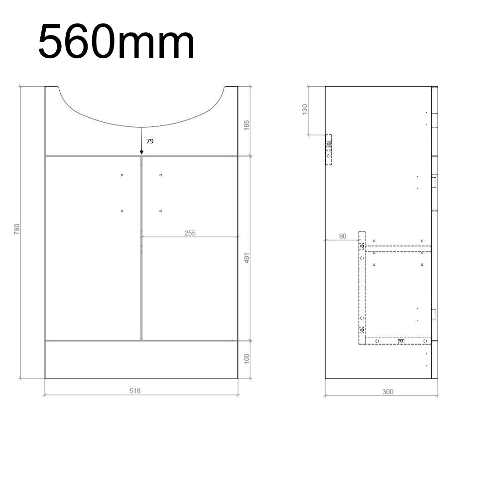 Sinda Floor Bathroom Set with Standing Basin Sink Vanity Unit WC Unit and Back to Wall Pan