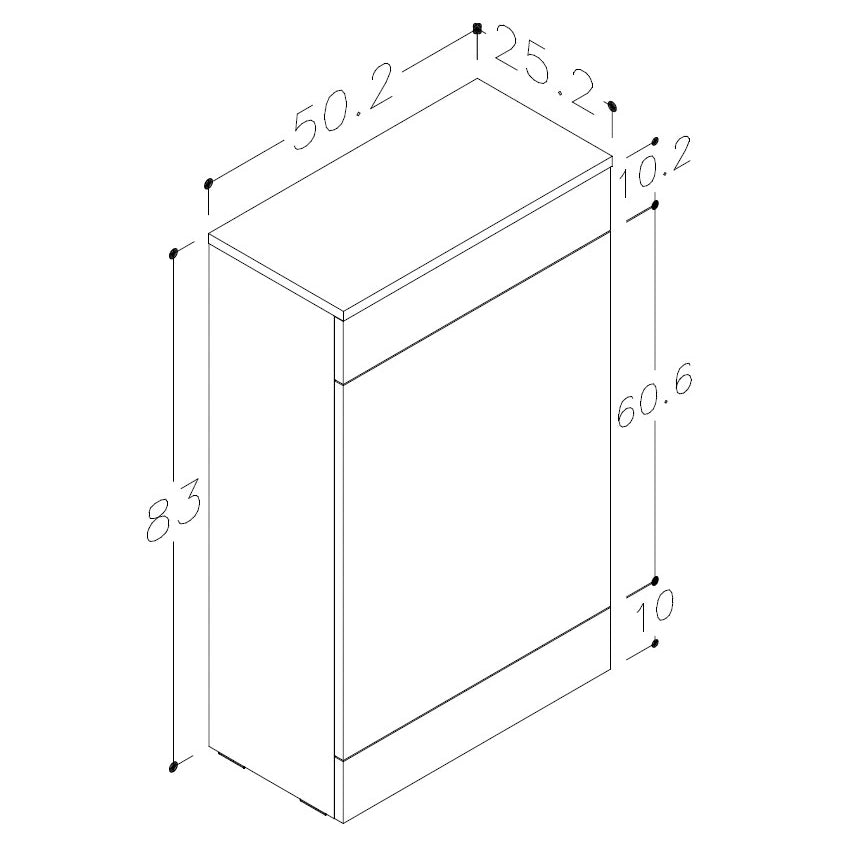 Augusta Floor Standing WC Unit