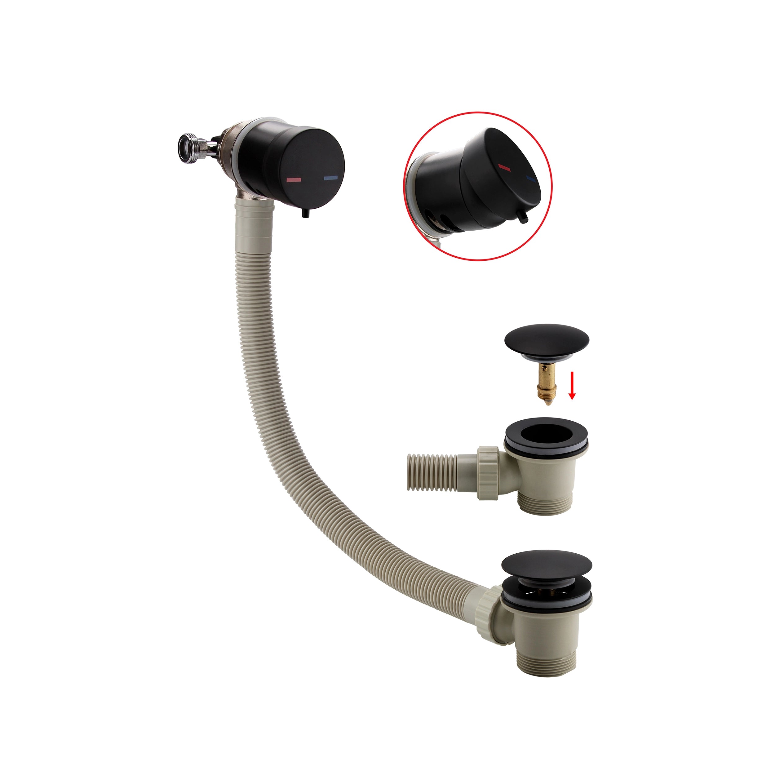 Mixer Bath Filler and Overflow