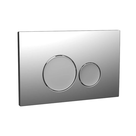 Rectangle Round Button Dual Flush Push Buttons & Plate