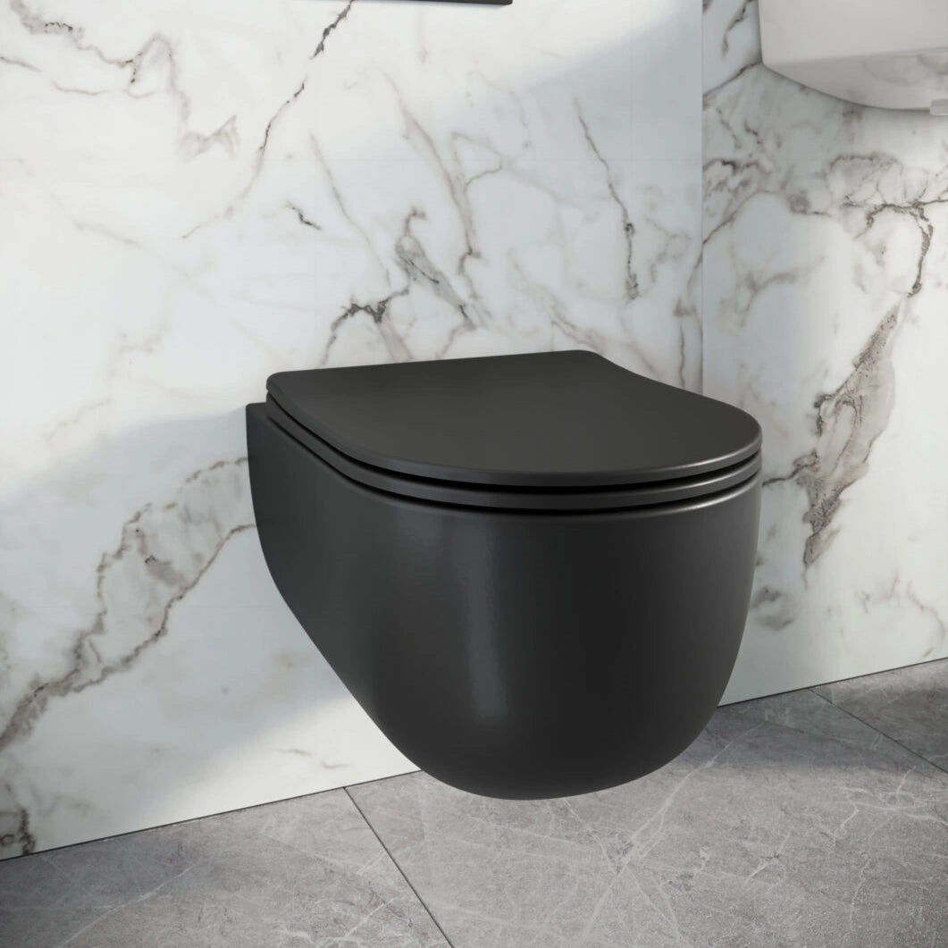 Scudo Riviera Wall Hung Round Toilet and Seat