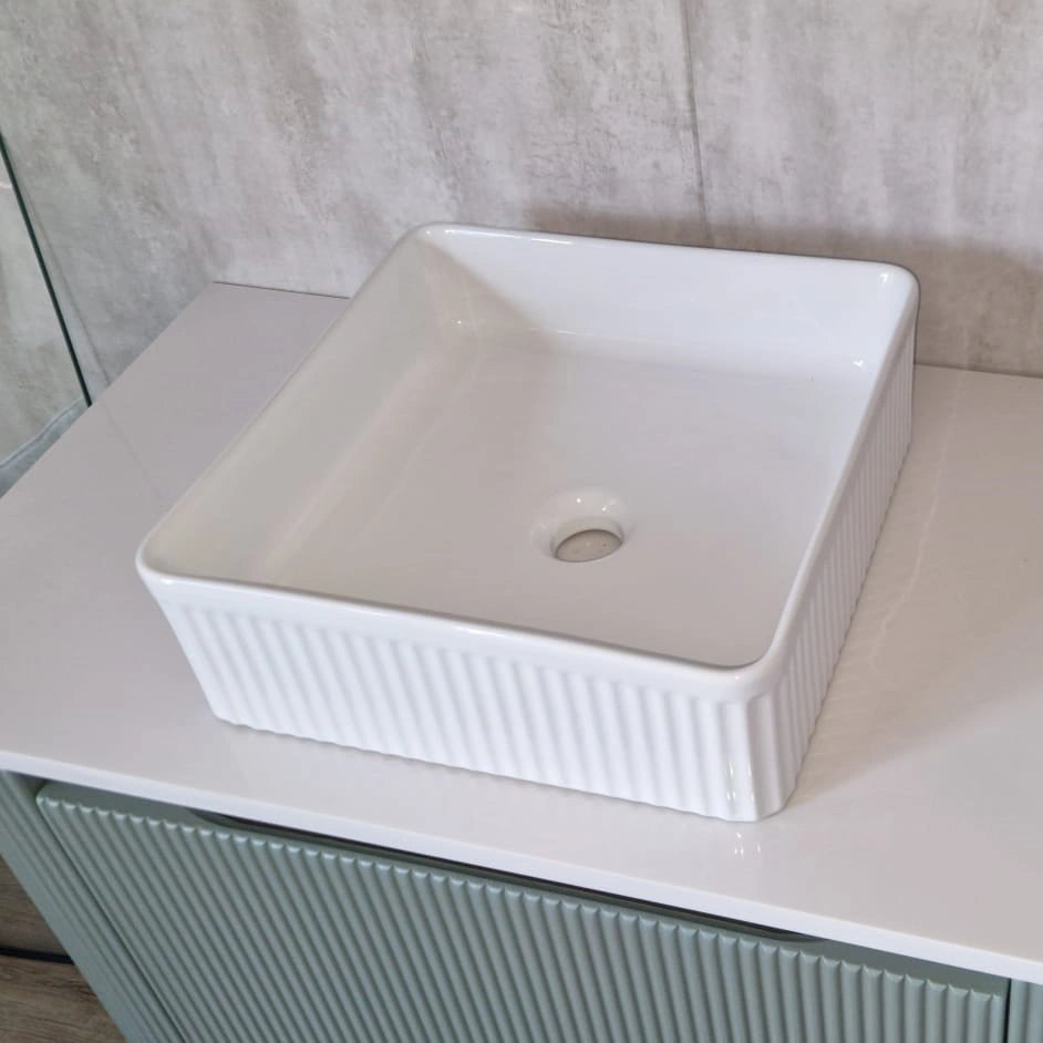 Lilith Ceramic Square Counter Top Basin