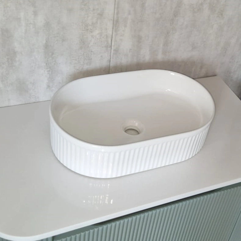 Maria Ceramic Oval Counter Top Basin