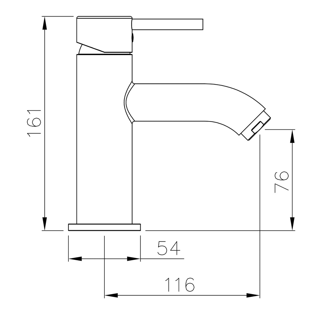 Abode Harmonie Monobloc Basin Mixer Tap