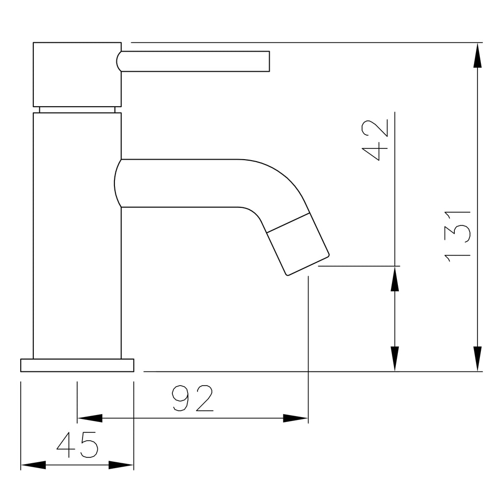 Abode Harmonie Mini Basin Mixer Tap