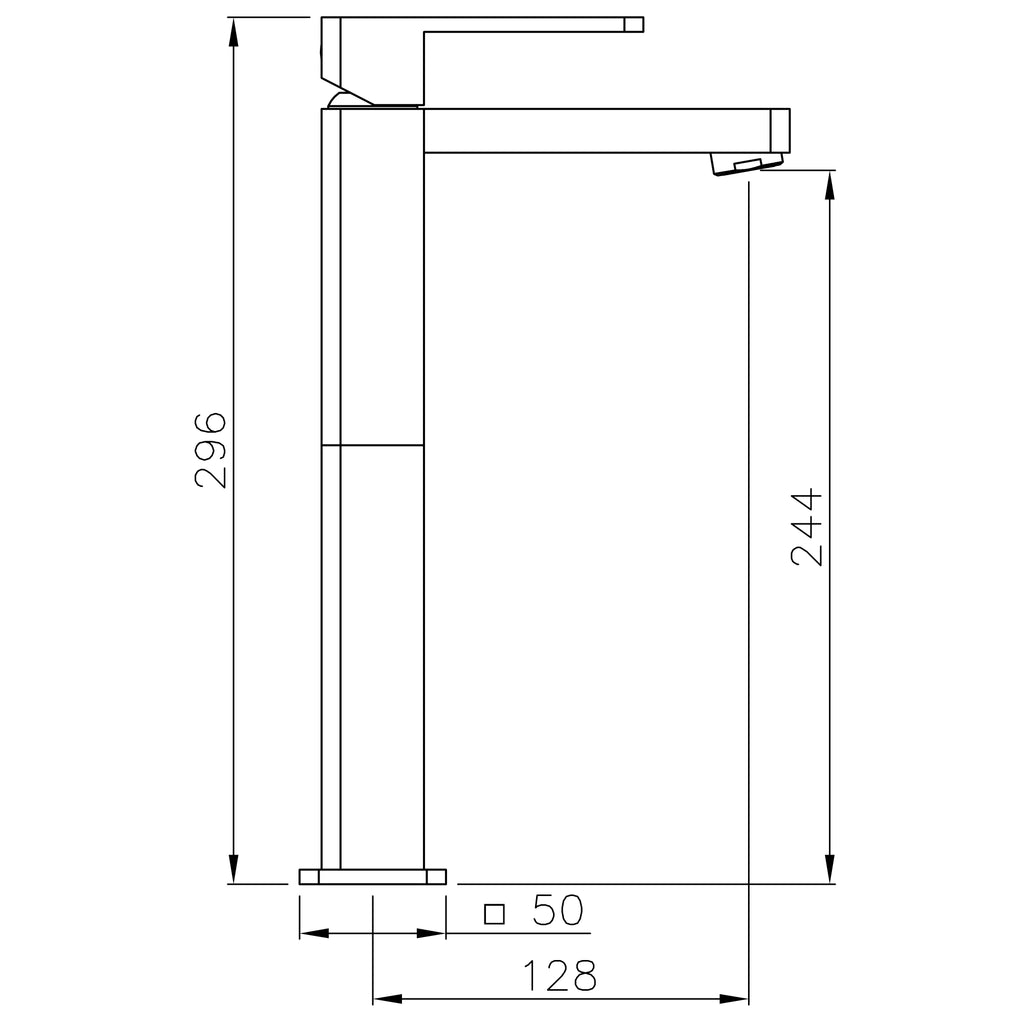 Abode Fevour Tall Monobloc Basin Mixer Tap