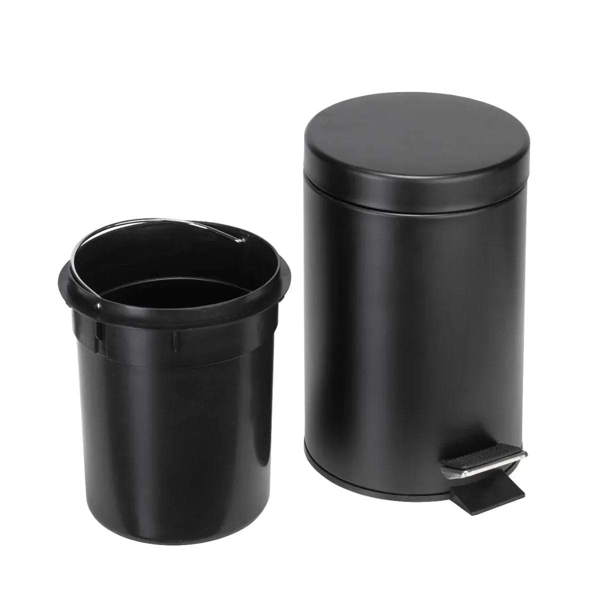 Croydex 3 Litre Matt Black Soft Close Pedal Bin