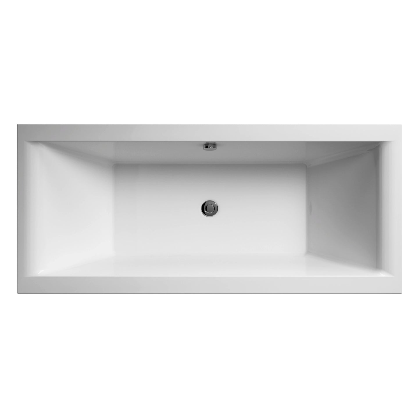 Nuie Asselby Double Ended Rectangular Acrylic Straight Bath