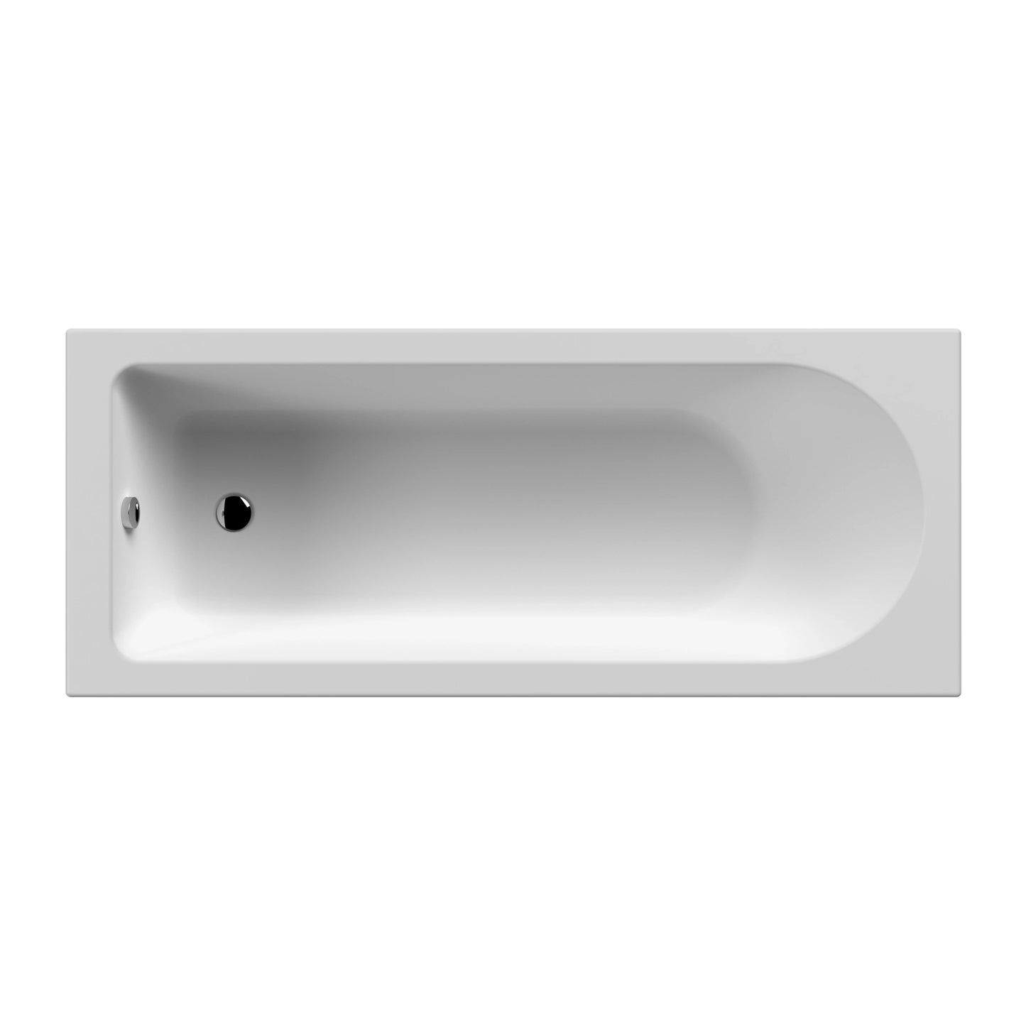 Nuie Barmby Single Ended Rectangular Acrylic Straight Bath