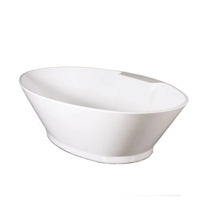 Chalice Major White Freestanding Bath with Tap Ledge 1780 x 935mm