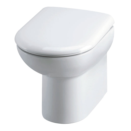 Nuie Lawton D Shape Back to Wall Pan & Soft Close Seat