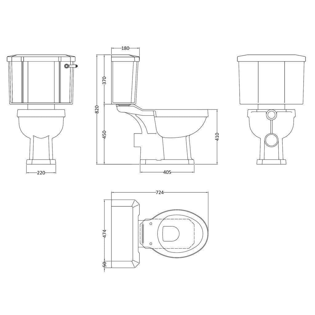 Hudson Reed Richmond Closed Coupled Toilet