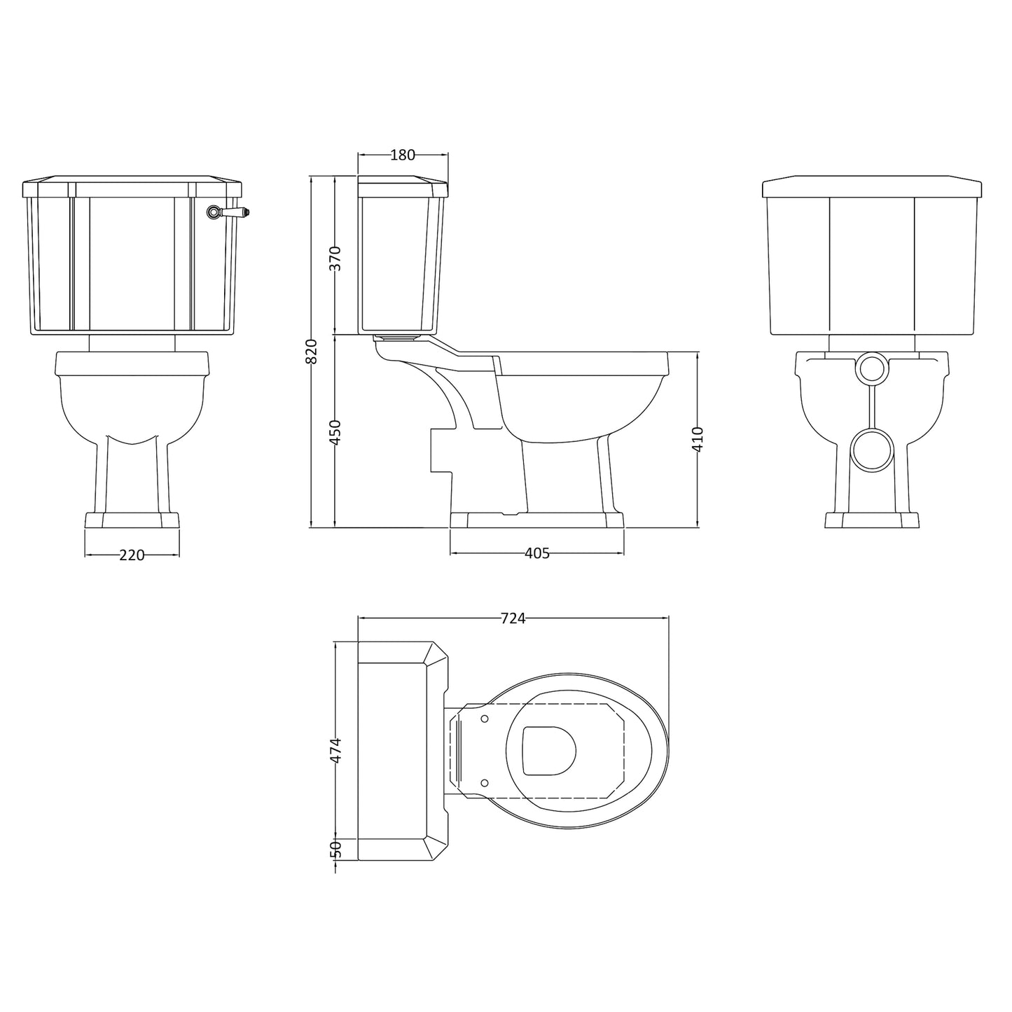 Hudson Reed Richmond Closed Coupled Toilet