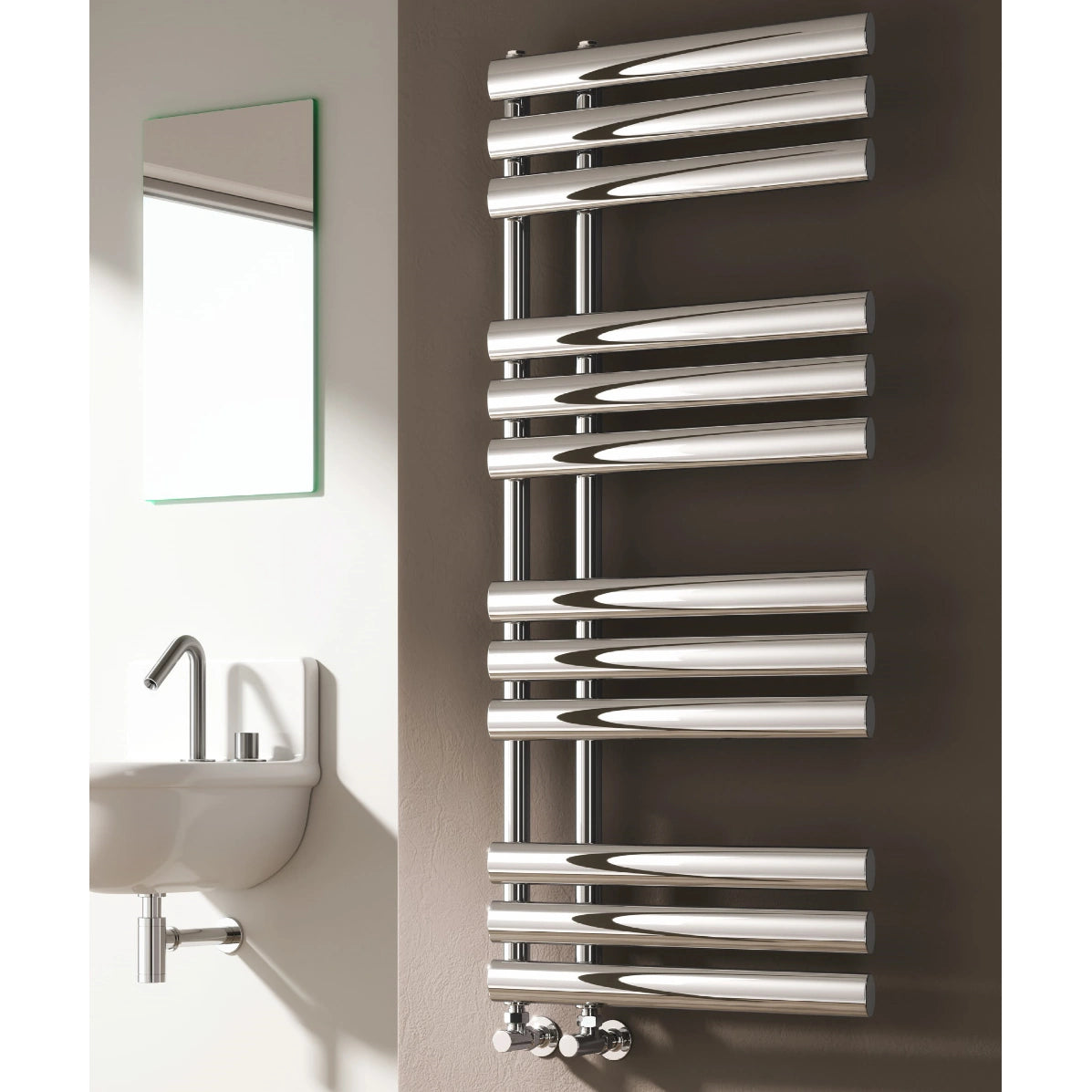 Chisa Designer Reina Steel Heated Towel Rail Radiator