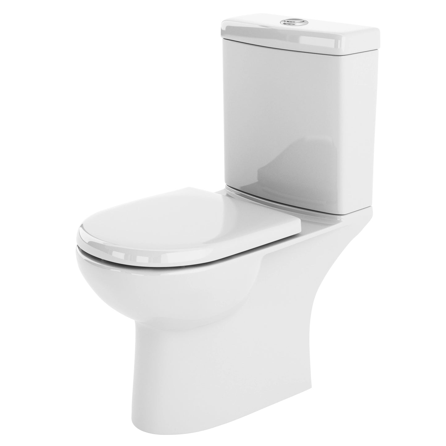Nuie Lawton Compact Open Back Toilet & Soft Close Toilet Seat