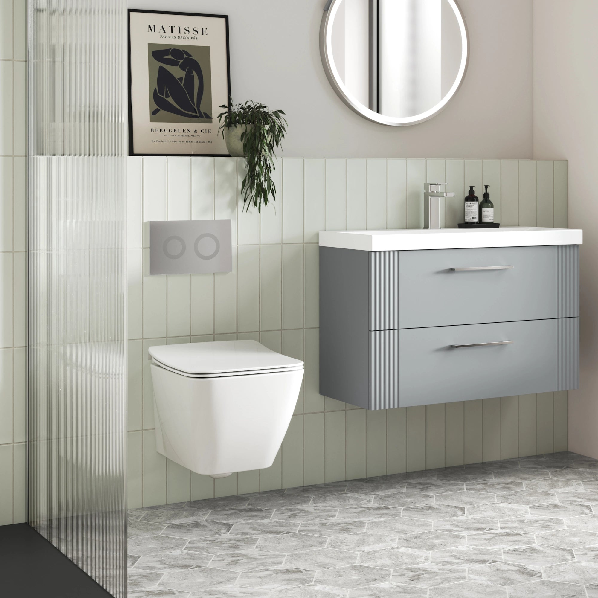 Nuie Ava Wall Hung Pan & Soft Close Seat