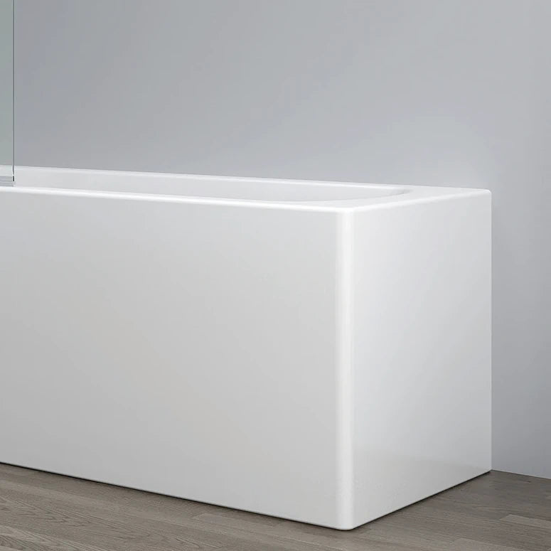 Giavani White Gloss Bath End Panel 700mm