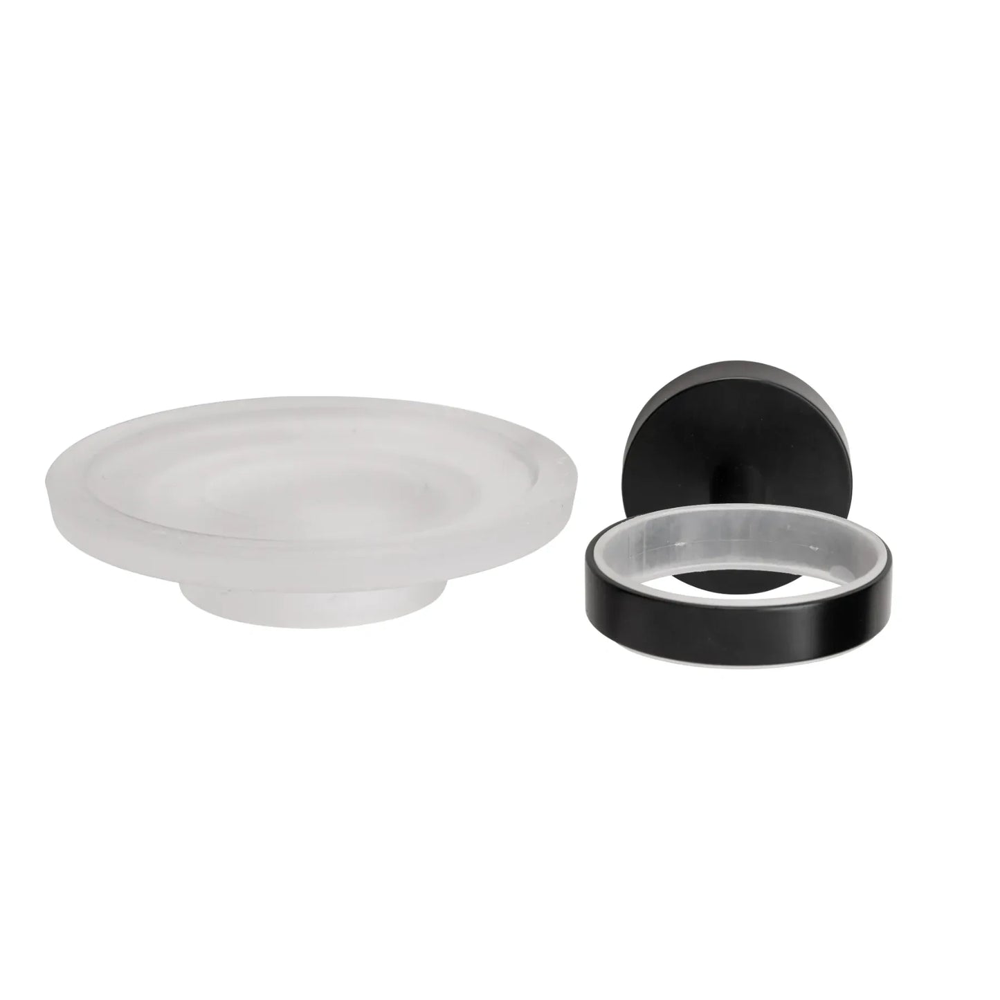 Croydex Epsom Black Soap Dish & Holder FLEXI-FIX™