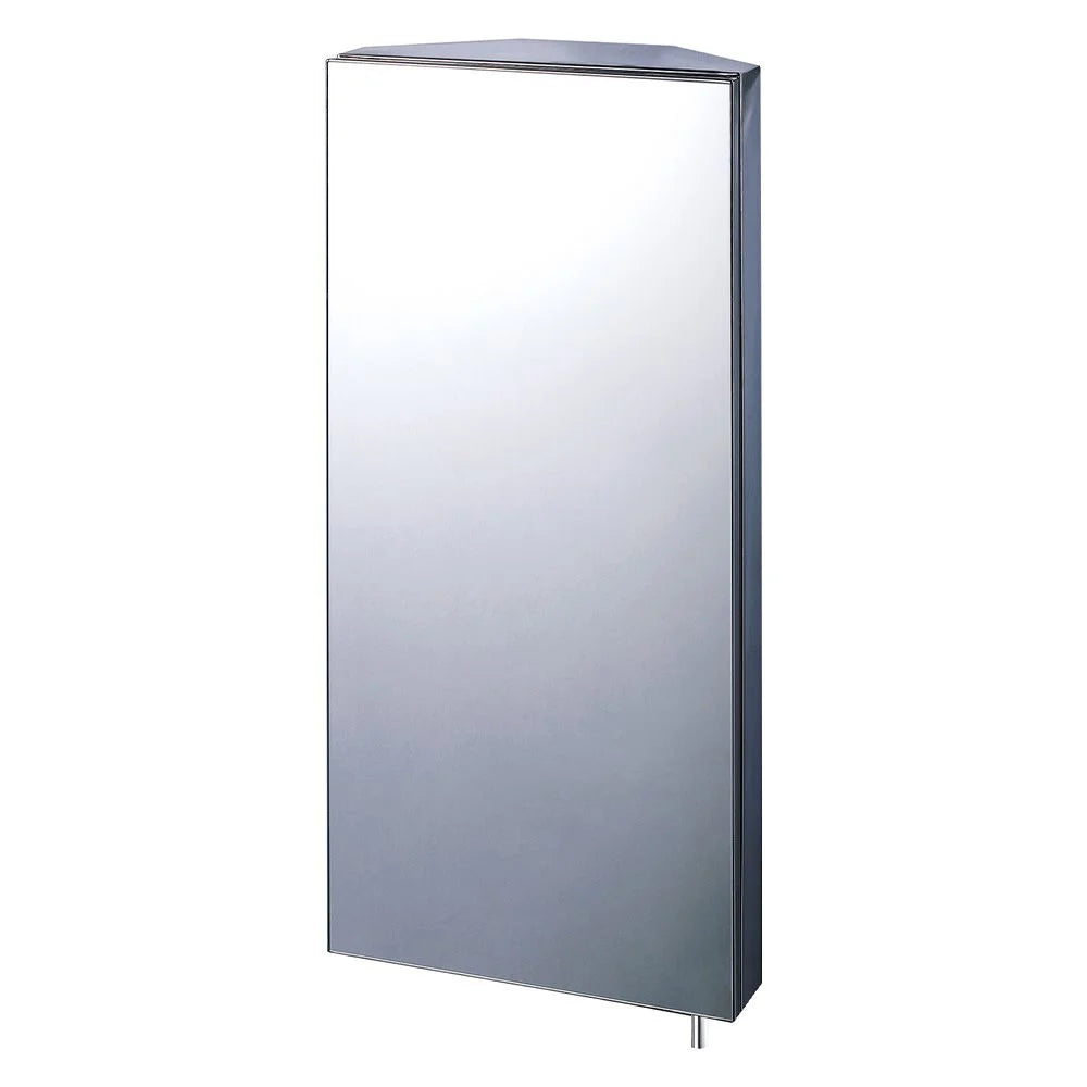 Stainless Steel Corner Mirror Cabinet Euroshowers