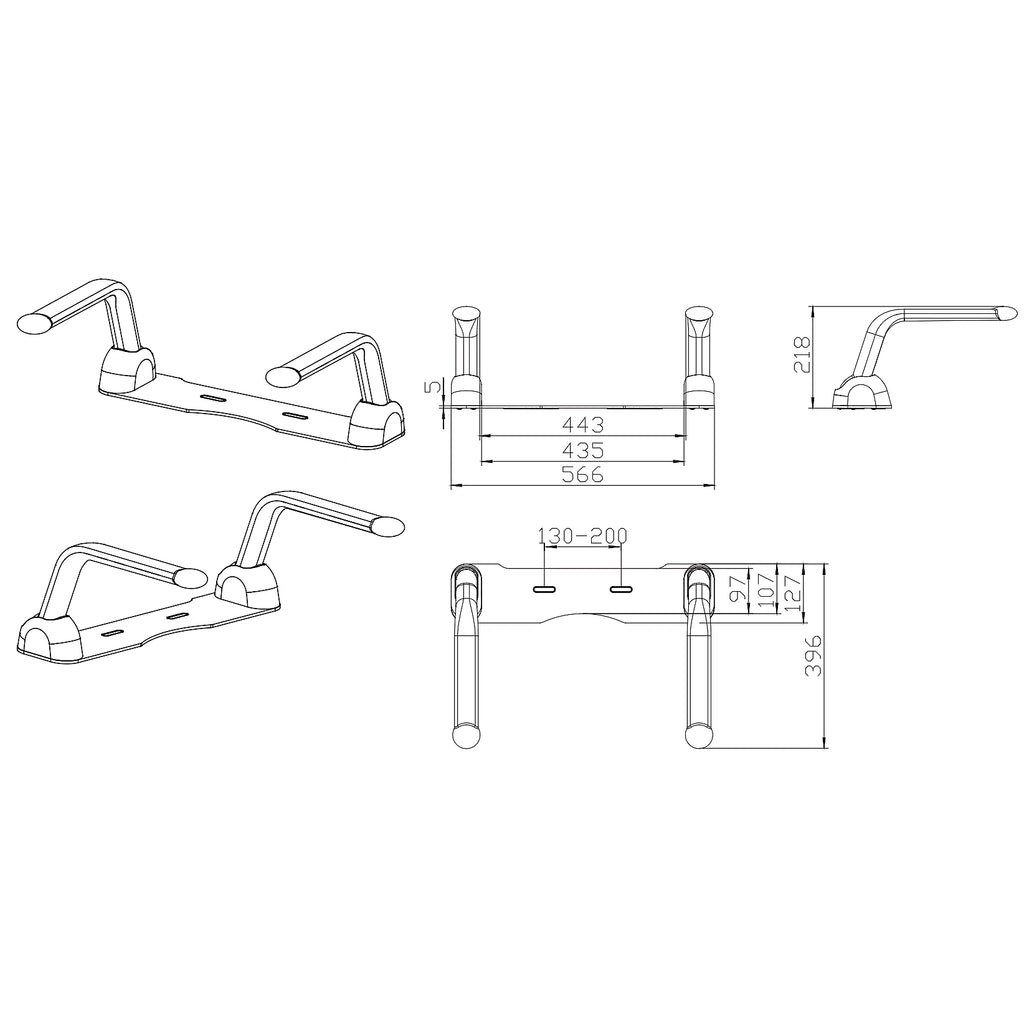 Strong Design Toilet Seat Arm Rest Euroshowers