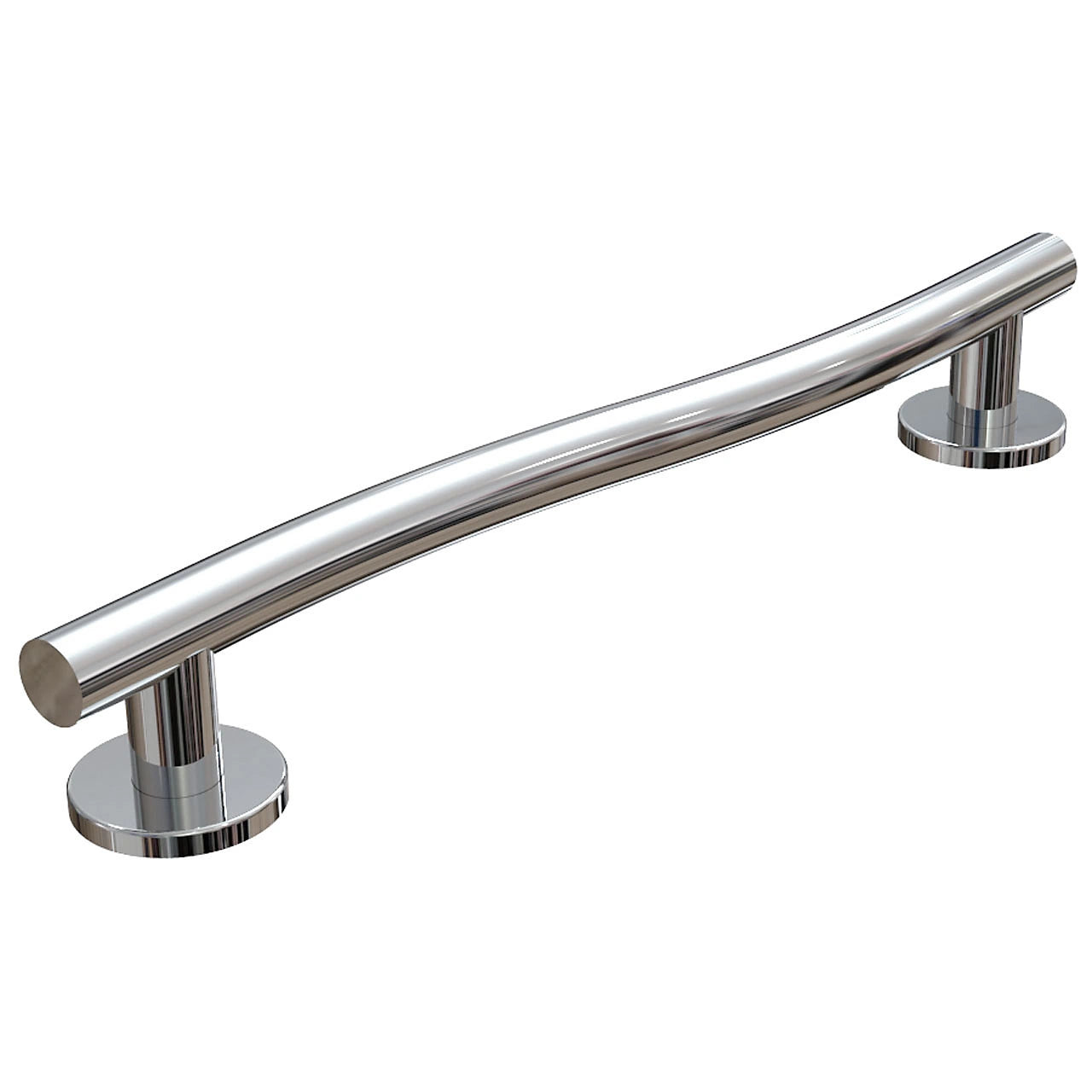 WAVE Contemporary Polished Stainless Steel Grab Rail Bar