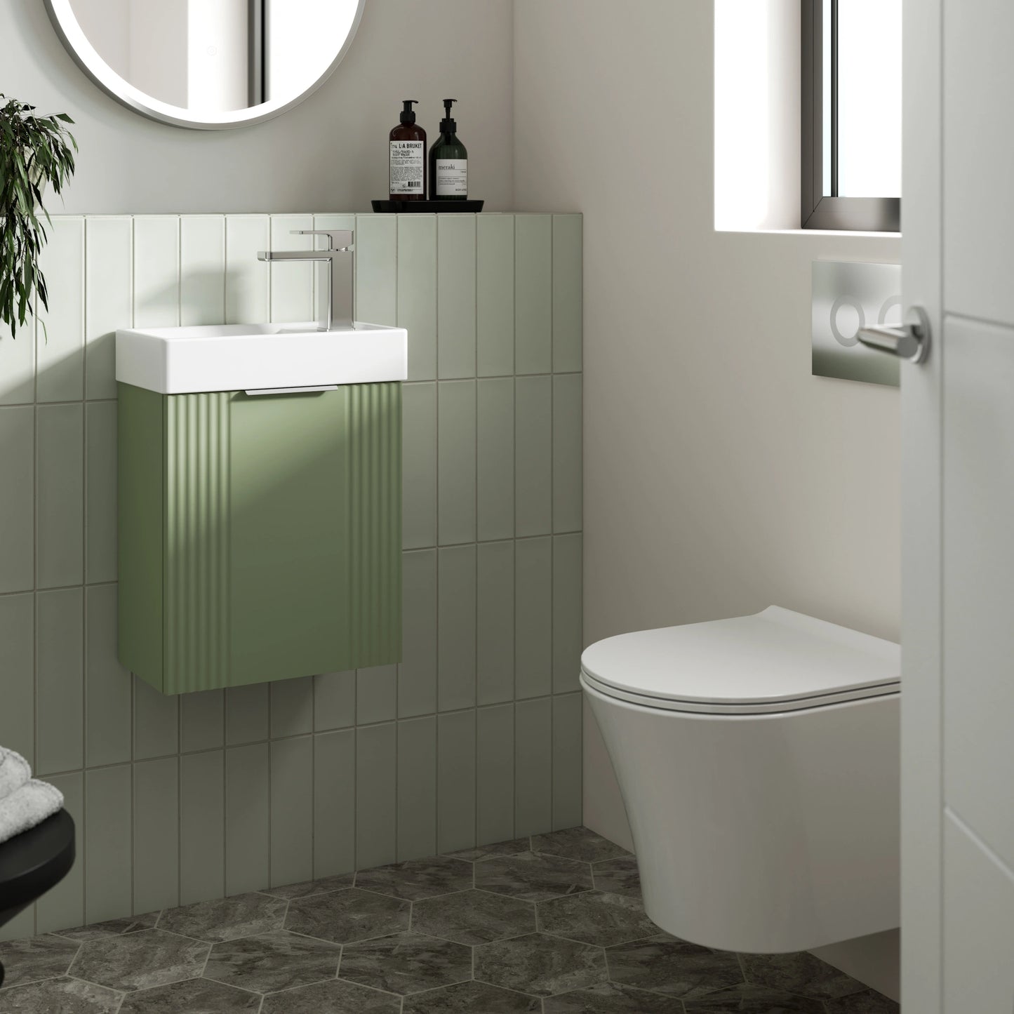 Nuie Freya Rimless Wall Hung Pan & Soft Close Seat