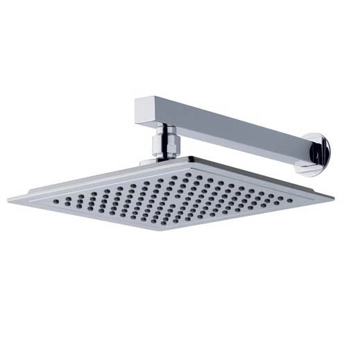 MX Atmos Square 2 Way Thermostatic Concentric Mixer Valve with Riser Rail & Overhead