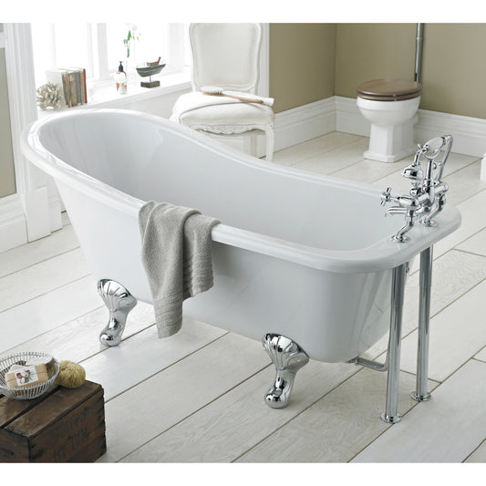 Hudson Reed Brockley Single Ended Acrylic Freestanding Bath with Legs