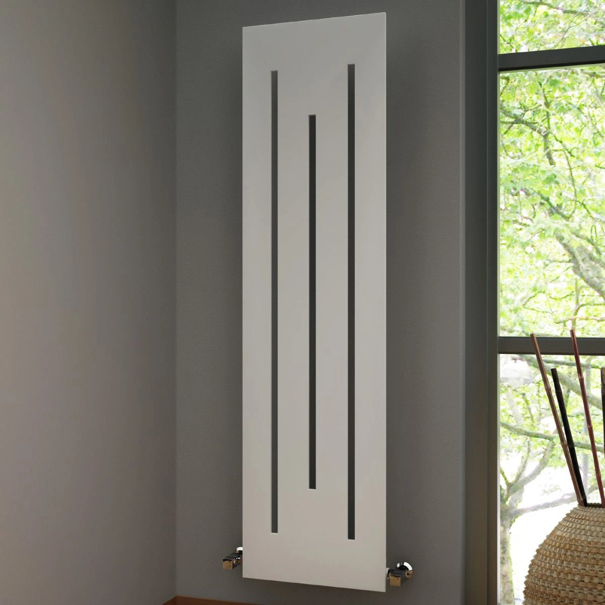 Reina Line Vertical Steel Designer Radiator 1800 x 490mm