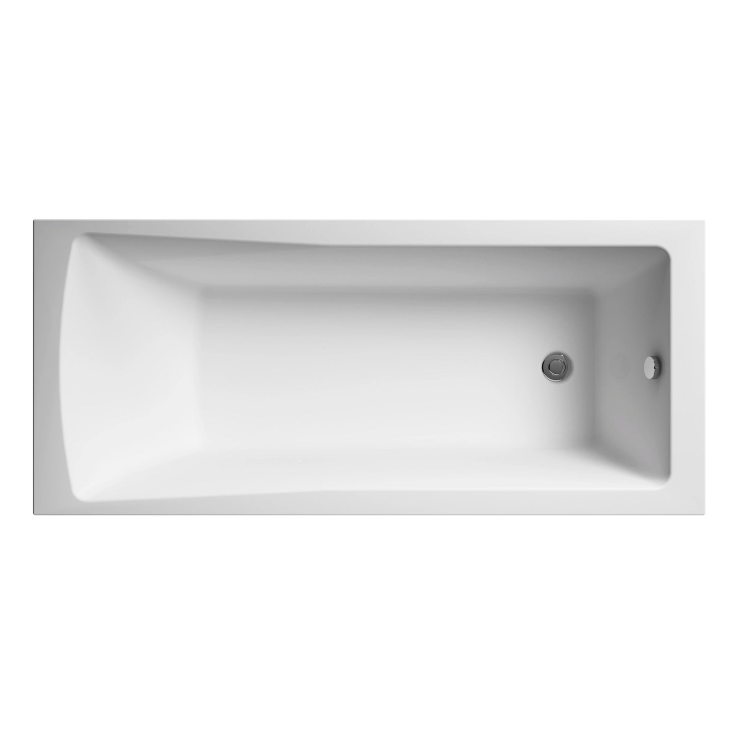 Nuie Linton Single Ended Rectangular Acrylic Straight Bath