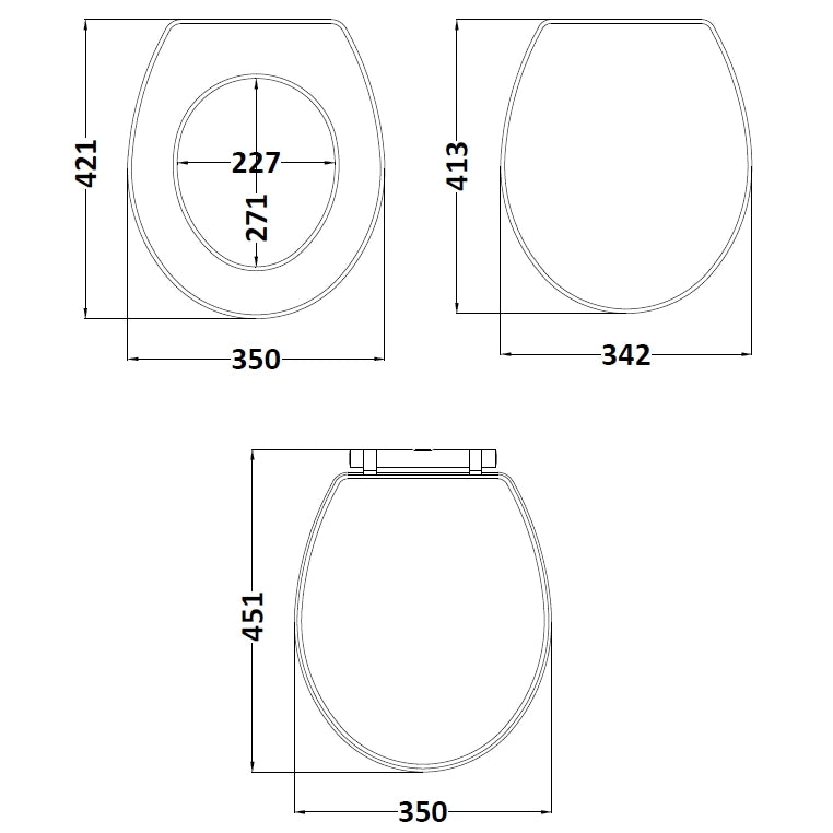 Hudson Reed Richmond Soft Close Toilet Seat