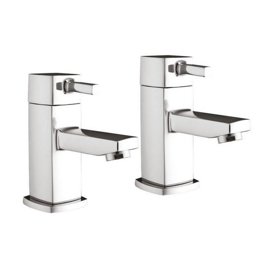 Scudo Forme Mono Pair of Chrome Basin Taps