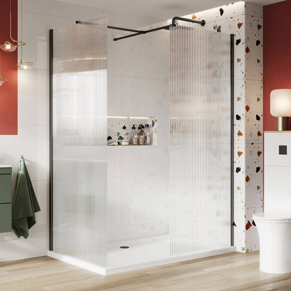 S8 Fluted Wet Room Screen Panel