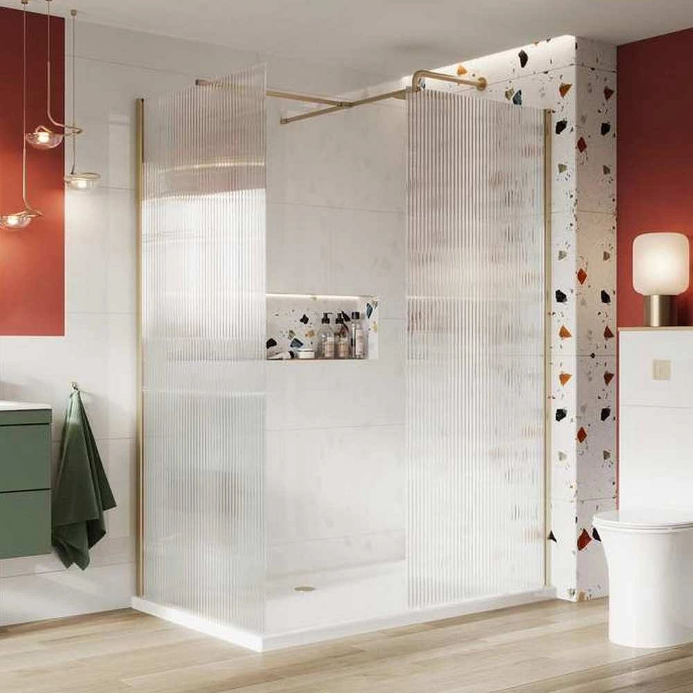 S8 Fluted Wet Room Screen Panel