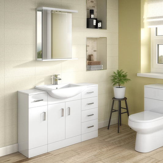 Mayford Floor Standing Two Door Basin Sink Vanity Unit