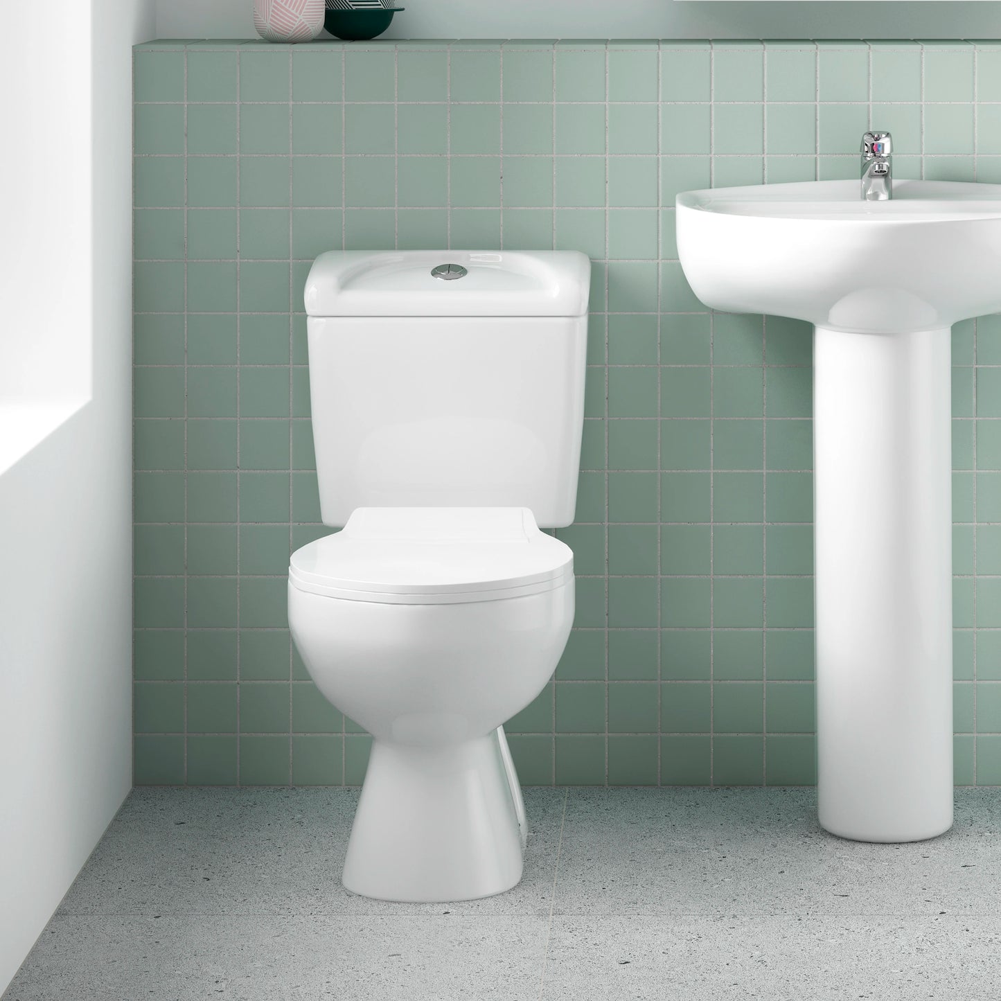 Nuie Melbourne Open Back Toilet & Toilet Seat