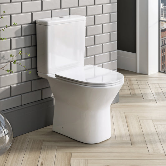 Middleton Rimless Open Back Scudo WC Toilet with Soft Close Seat Option