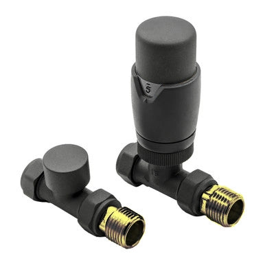 Conserv8 TRV with Lockshield Thermostatic Straight Radiator Valves