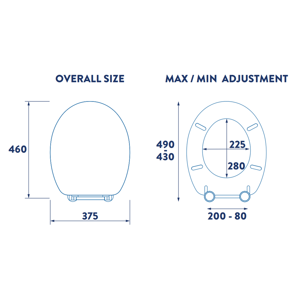 Croydex FLEXI-FIX™ Montoro Toilet Seat