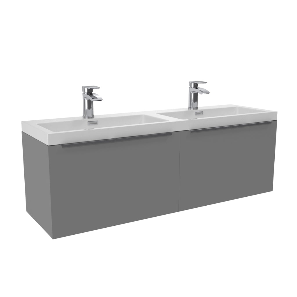 Muro Wall Hung Basin Sink Vanity Unit