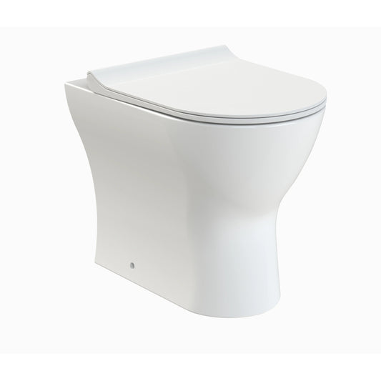 Nuie Freya Rimless Back to Wall Pan & Soft Close Seat