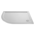 Nuie White Anti-Slip Offset Quadrant Slimline Shower Tray