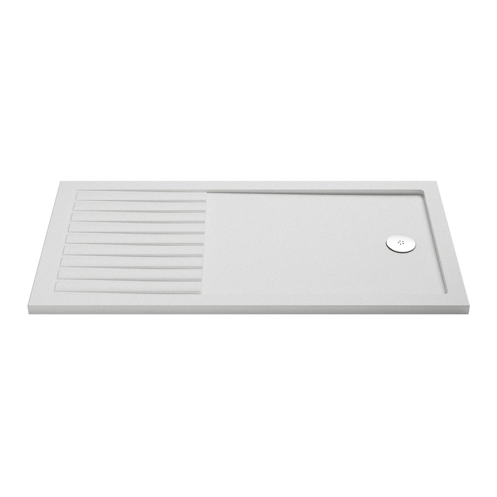 Nuie White Anti-Slip Rectangle Walk-In Slimline Shower Tray
